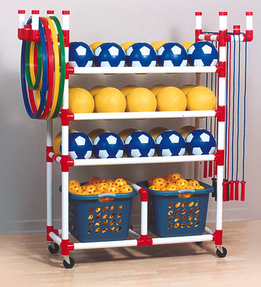 Playground Cart – Sports Equipment Organizer | Easy Assembly | 59